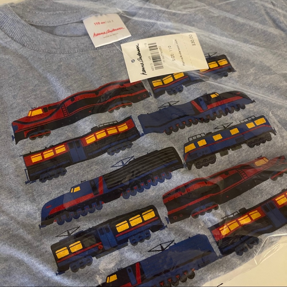 NWT  ~ Hanna Andersson 🚂 Train Long Sleeve Shirt